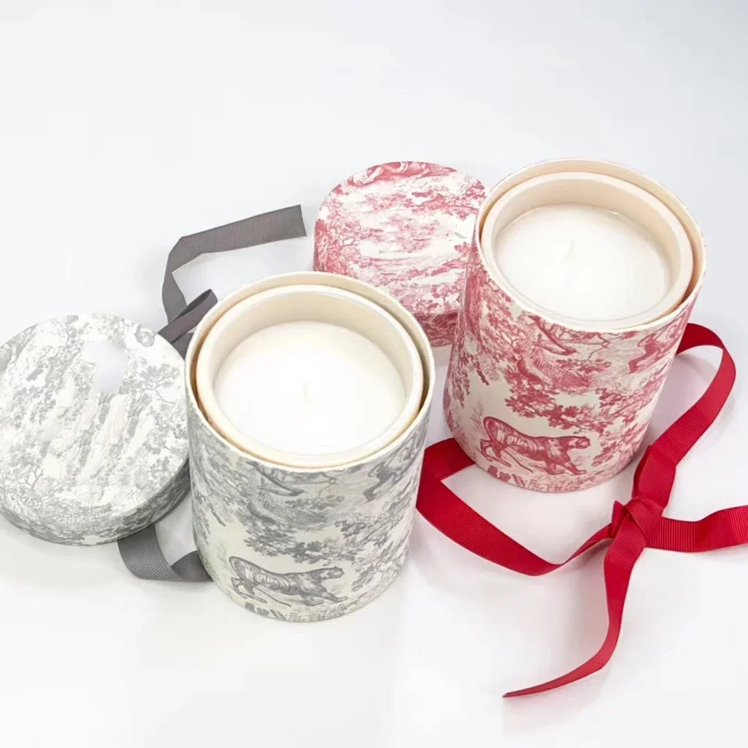 

Modern home decorative Crystal Diffuse Stone Soy Candle Transparent Cup Christmas Aromatherapy Candle Gift Birthday