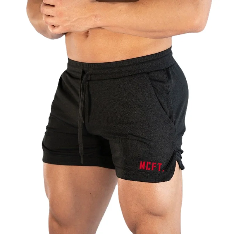 

New Brand Summer Mens Fitness Bodybuilding Fashion Casual Breathable Workout Loose Gyms Short Pants