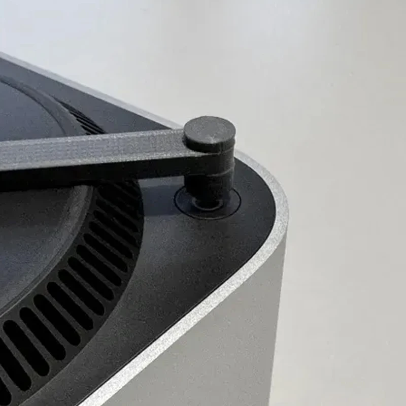 미니 컴퓨터 홀더 데스크탑 PC Mac Mini M4 2024 전원 버튼 베이스용 간단한 스탠드 브래킷