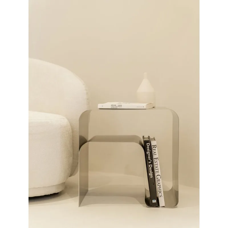 

Minimalist stainless steel bedside table side table one-piece molding locker coffee table muebles furniture طاولة قهوة