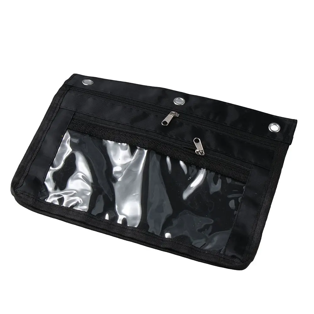 

With School Zipper 3 Ring Binder Pencil Pouch Home Office
