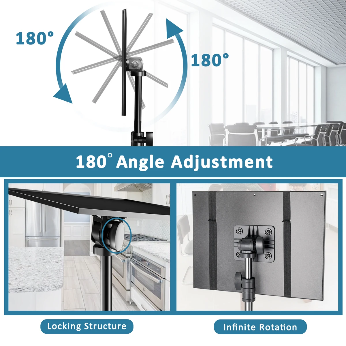 SH Projector Tripod Stand Laptop Tripod Adjustable Height 23 to 63&quot Standing Desk Outdoor Computer Desk Stand for Studio — view 4