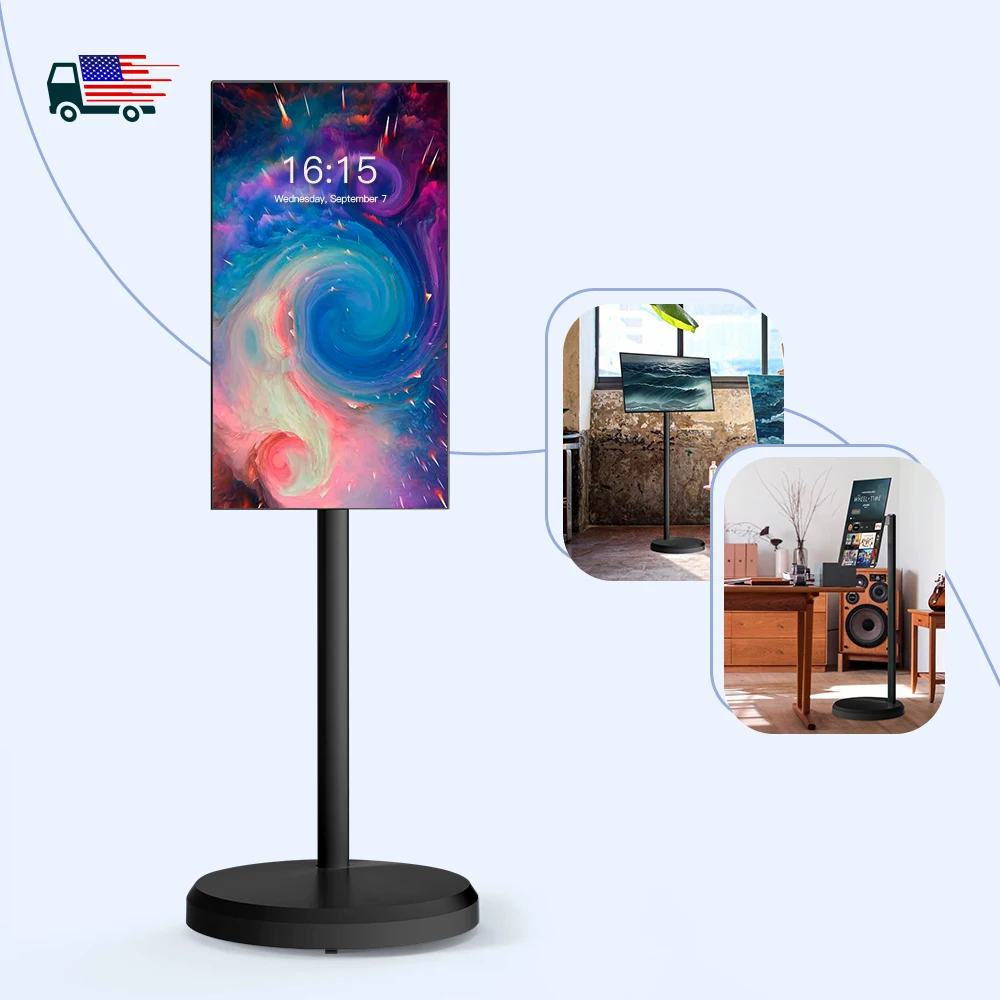 Standbyme Tv 21.5 Pollici Lcd Smart Display Incell Touch Screen Indoor Android 12 Smart Tv Portatile 4 + 64Gb