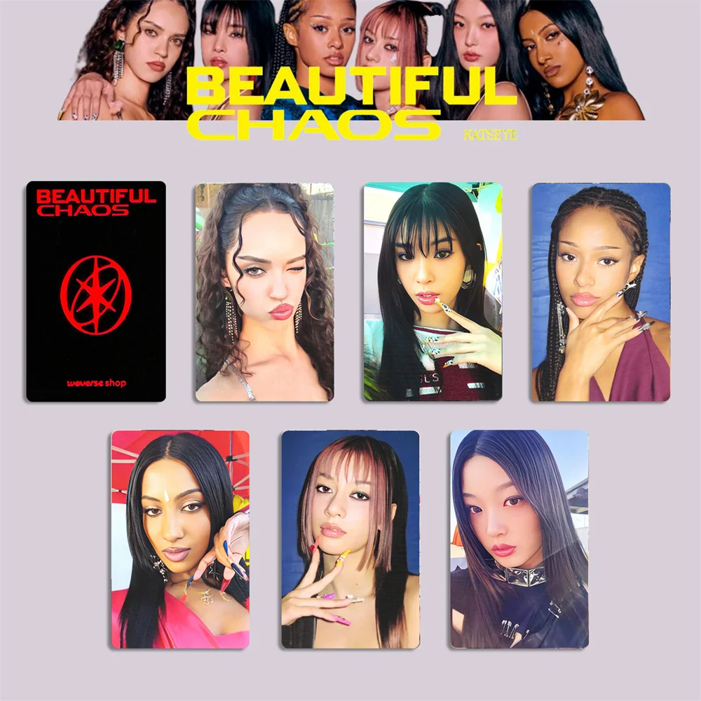 KPOP KATSEYE BEAUTIFUL CHAOS Album Card Wvs Special Card