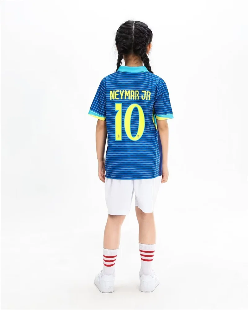 adult children's clothing set Football sport Uniforms boy girl Brazilian Fans Jersey Training wear games kits Leisure shirt