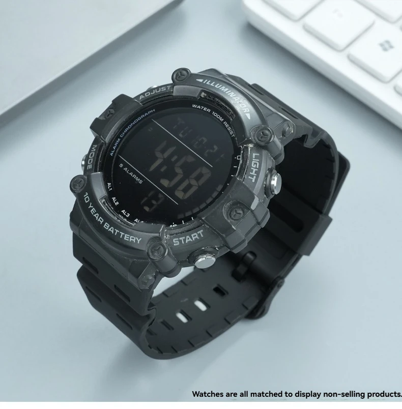 Für Casio 3502 AE-1500 Harz Armband AE-1500WHX-1AVDF/DW-291/W-737 Silikon-Uhrenarmband 18 mm konvexes Sportarmband – Detail 14