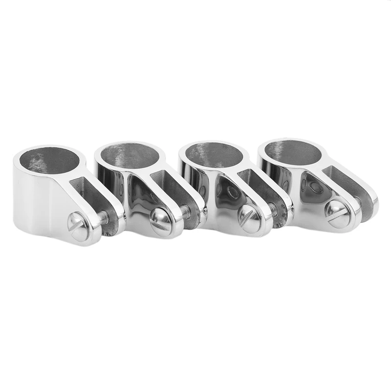 Set 4 Guide A Ganascia In Acciaio Inox 316 Per Tettuccio Bimini - Adatte Per Tubi Da 1 Pollice - 3