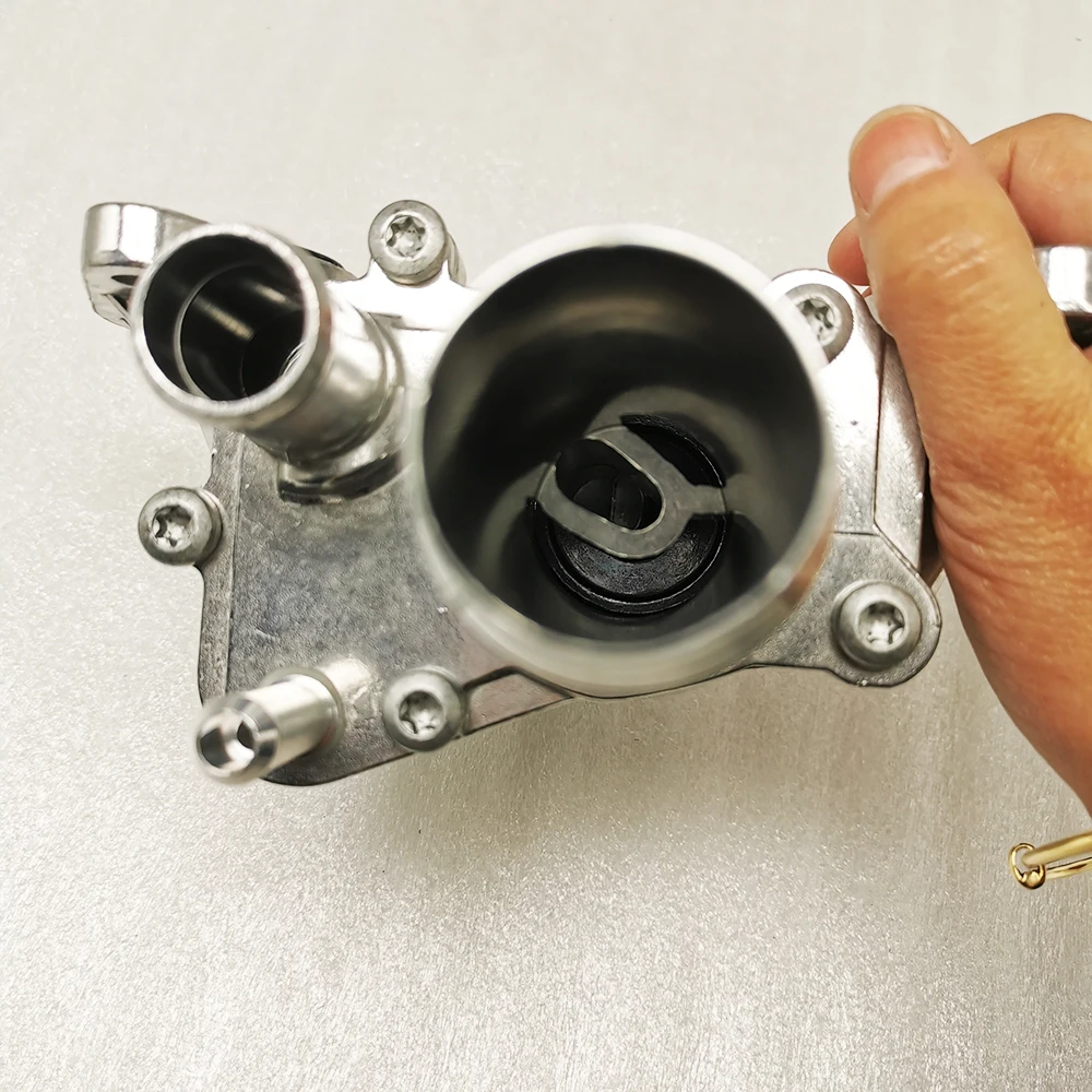 Aluminium Thermostaat Lr 0733772 for Landbereik Rover Sport Discovery Lr3 Lr4 2.7 3.0 Diesel Behuizing Waterafvoer