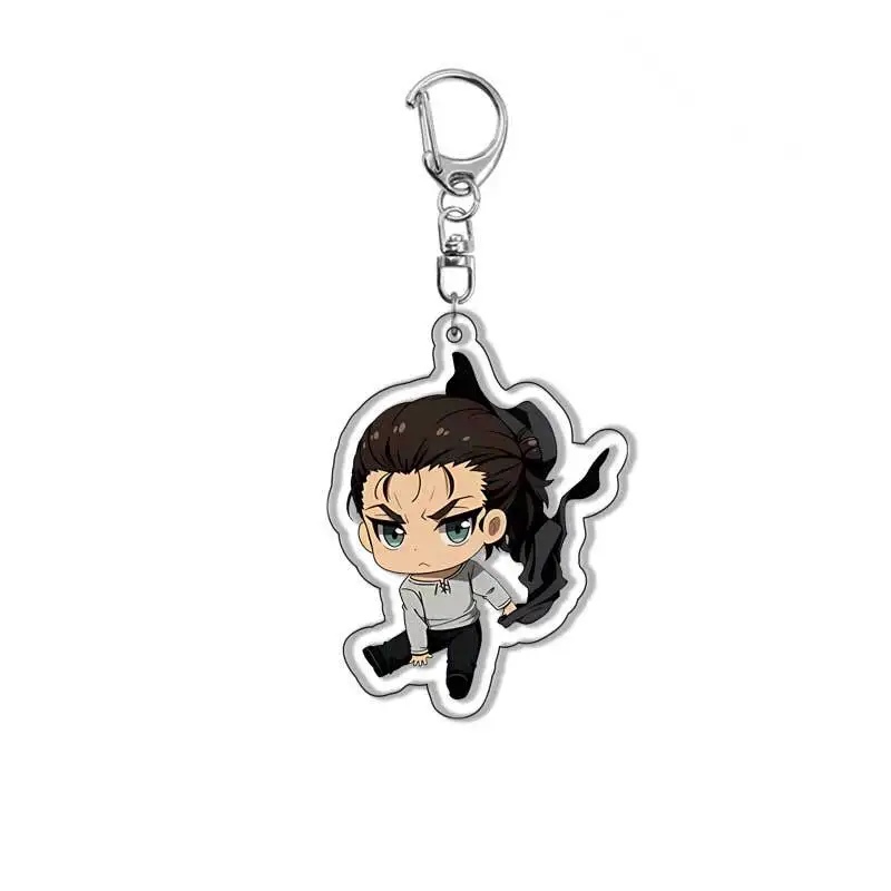 Anime Levi Ackerman Eren Jaeger Keychain Cosplay Keychains pendant key chain Key Ring Men Women Jewelry Gifts