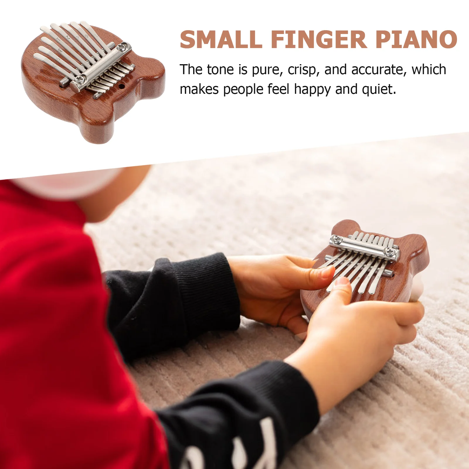 Mini Thumb Piano Adorable Finger Instrument Accessory Interesting Portable Small Musics Supply Toys