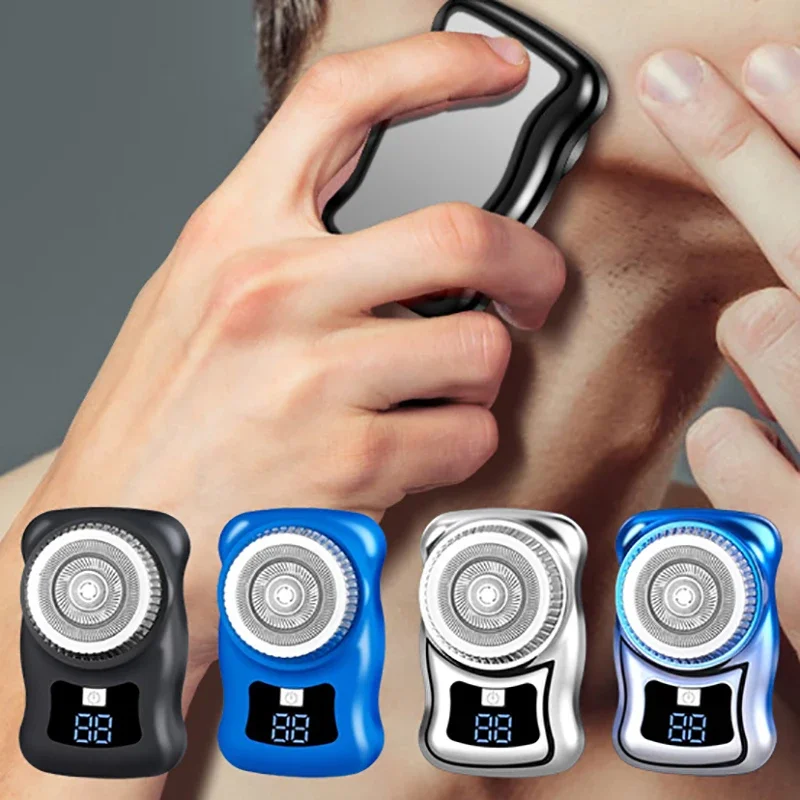 Mini Travel Shaver For Men Pocket Size Portable Washable Car Home Razor Rechargeable Cordless Shaving Face Beard Razor