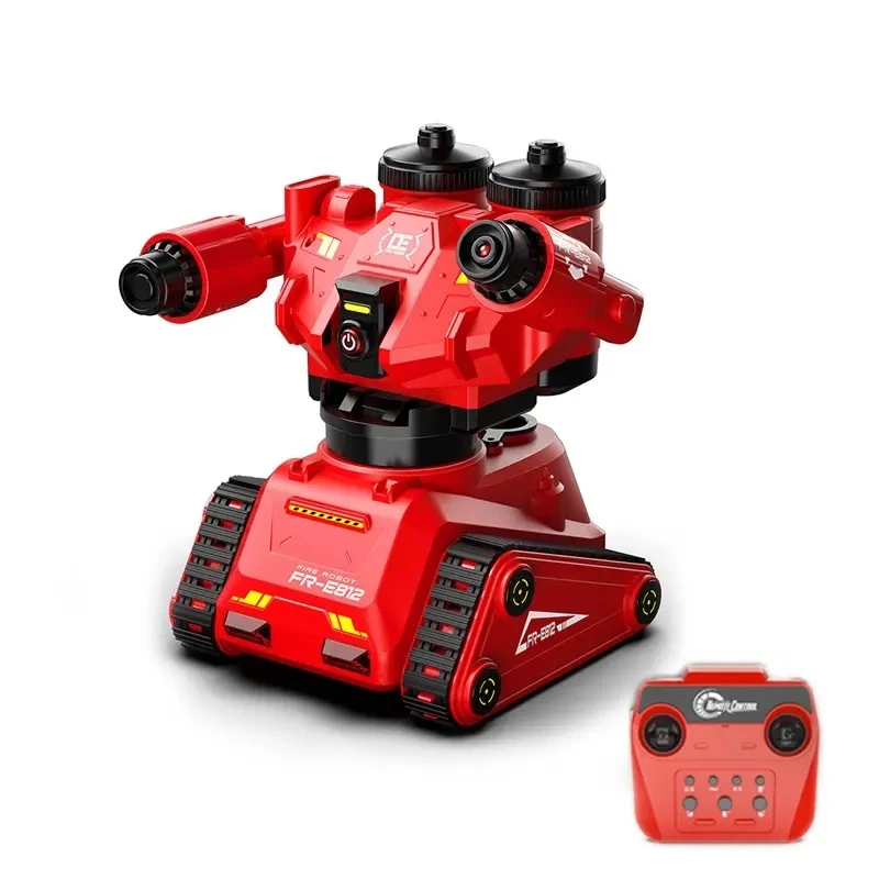 NEW Children's Toy Gifts RC Robot APP Remote Control Intelligent Fire Fighting Robot Luminous Water Spray Truck Programmabl Toy 3