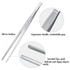 Colorful 8/12-Inch Kitchen Tongs, Stainless Steel Culinary Precision Tweezer Cooking Tongs for BBQ, Food Styling & Baking Decor 3