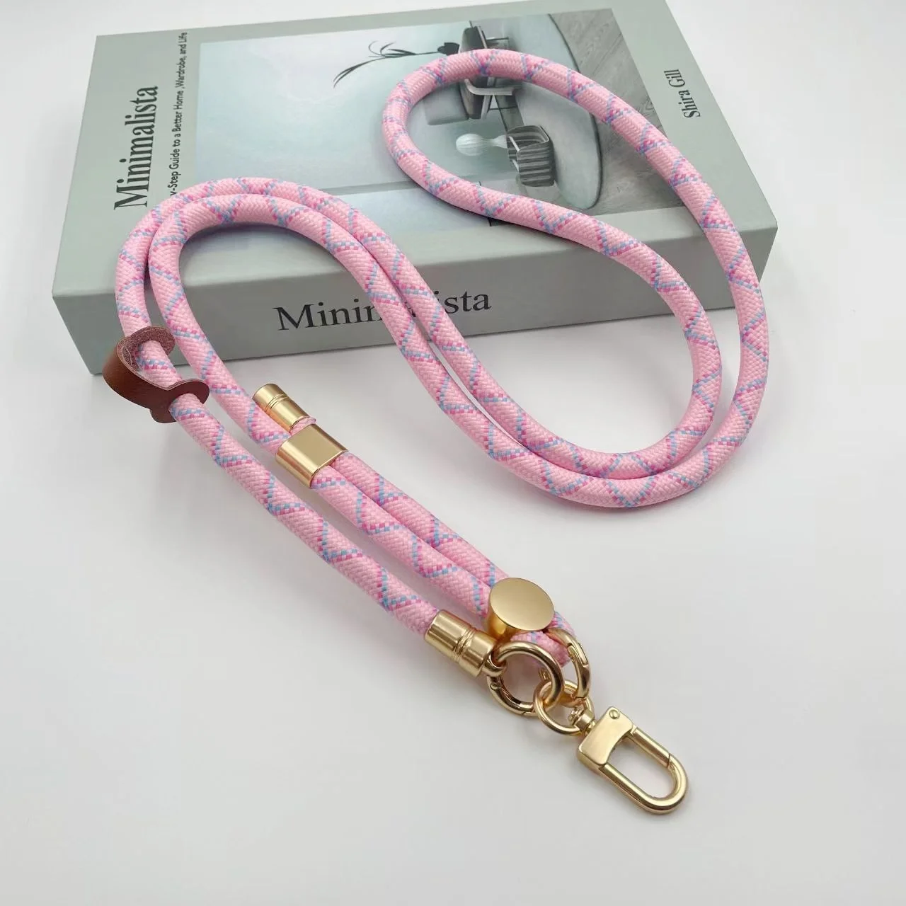 Adjustable Detachable Neck Cord Lanyard with Carabiner and Card Holder, 150cm Length