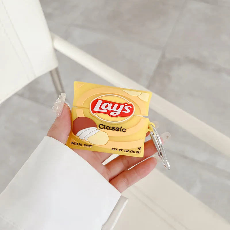 Per Huawei Freebuds Pro 2 Case,Cartoon Creative Potato Chips Cover Morbida Per Auricolari In Silicone Per Huawei Freebuds 3 4 4I Pro 4E 5I