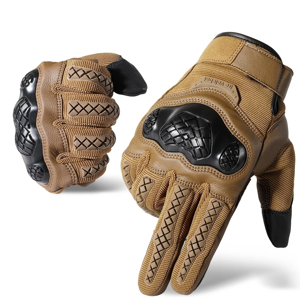 

Мотоциклетные тактические перчатки, Нескользящие ударопрочные резиновые защитные митенки для сенсорных экранов, езды на велосипеде, охоте, стрельбы, для мужчин и женщин