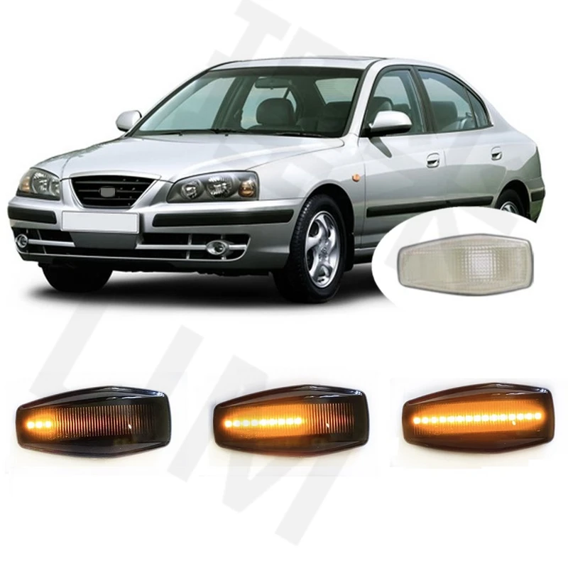 

for Hyundai Elantra XD Avante 2000 2001 2002 2003 2004 2005 2006 Sequential Indicator Dynamic LED Side Marker Signal Light Lamp