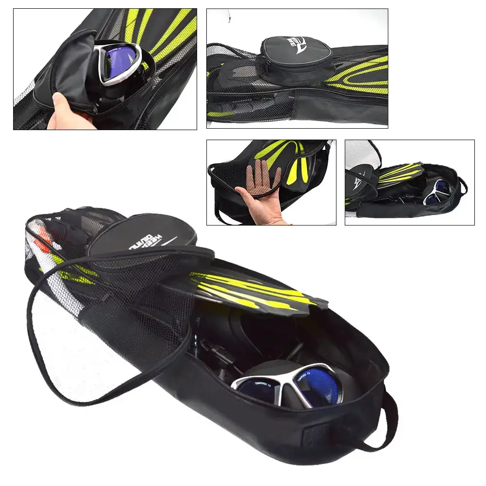 1Pcs Scuba Diving Snorkeling Gear Bag Mesh Travel Backpack for Mask Fins Snorkel Dropshipping 5