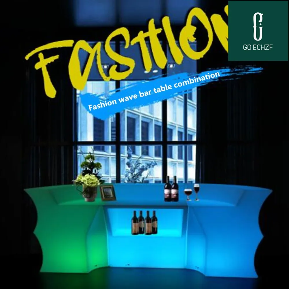 

Wine Cabinet Cashier Counter LED Rechargeable Wedding Party Bar Decoration Wine Bar Cabinet Mueble Para Negocio Salon Furniture