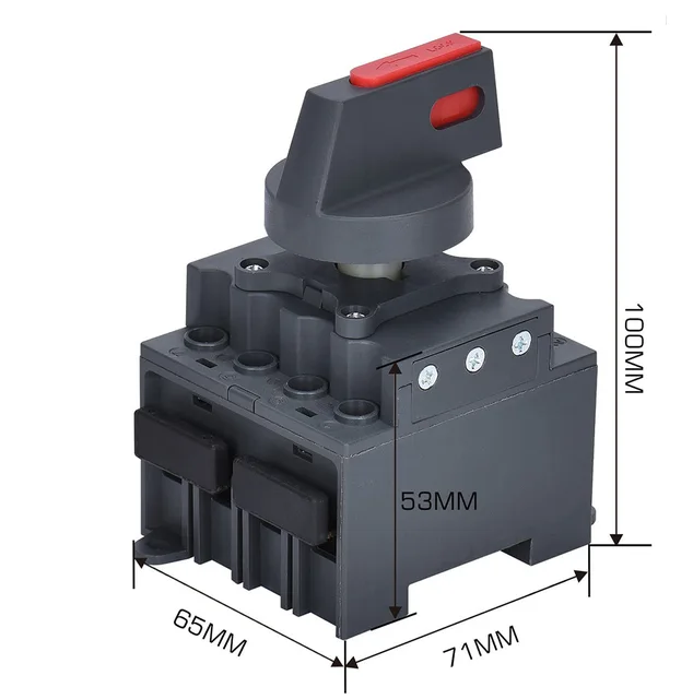 DC Isolateur Solaire, IP66 Étanche PC Solaire PV Isolateur Interrupteur  1200V 32A IP66 pour Bateau (Style amélioré) : : Commerce,  Industrie et Science