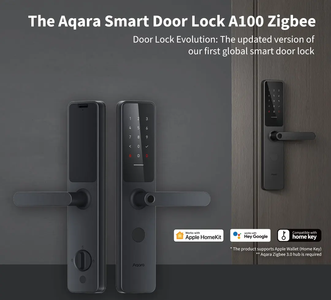 Smart Door Lock A100 Pro Fingerprint Lock APP Bluetooth Password NFC 7 Unlock Wa