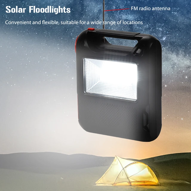 Im Freien LED-Solar lampe Bluetooth Audio Camping Licht Flutlicht  Taschenlampe