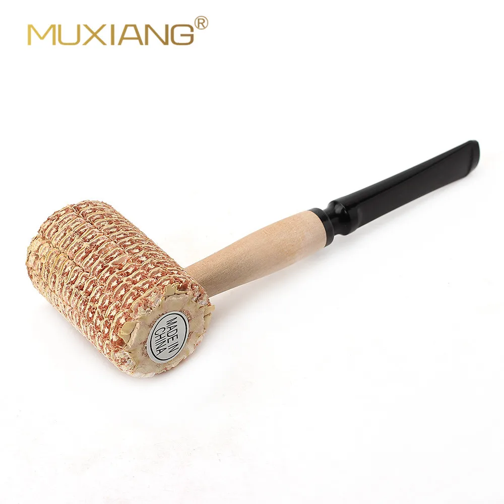 Corncob Tobacco Pipe ， Bent Classic Natural Corncob Smoking Pipe Retro Tobaccos Smoking Classic Long Handmade Bent