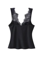 Women's Elegant Camisoles Sexy Splice Lace Sleeveless Sling Top Fashion Slimming Vintage Tank Top 2026 New Lady Street Wear - Image 3