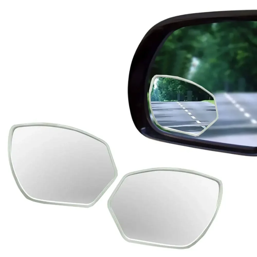 2pcs Universal Waterproof Rotatable Rearview Mirror Wide-angle Rearview Mirror Auxiliary Convex Mirrors Car Exterior Accessorie