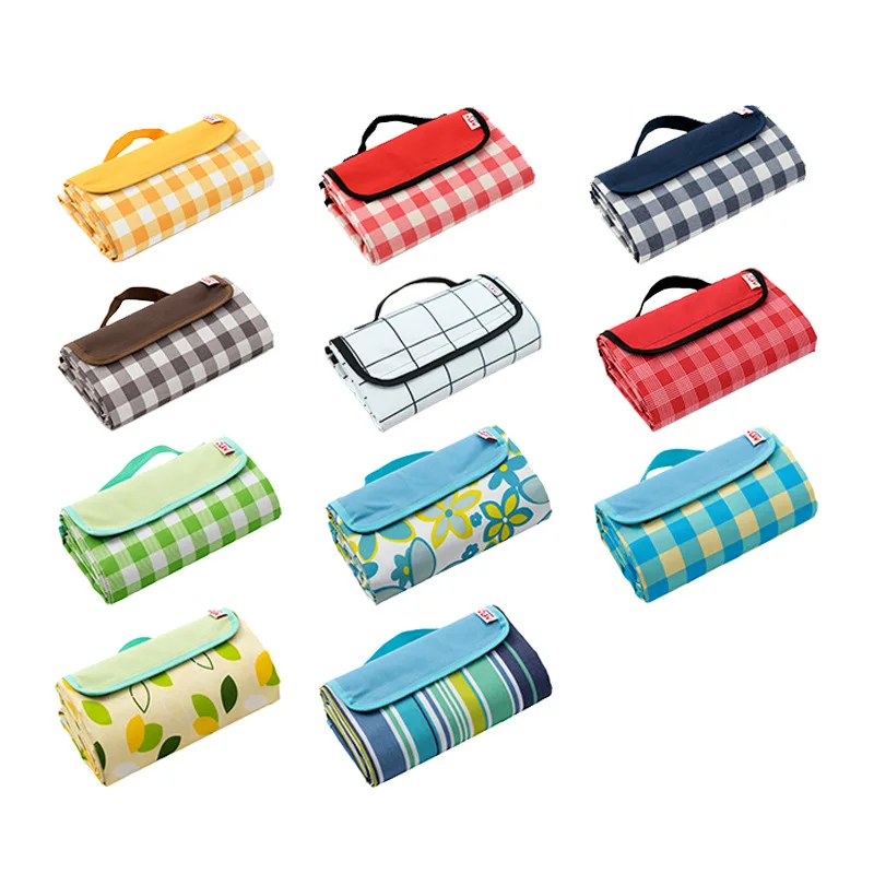 

145×200cm Foldable Portable Picnic Mat Waterproof Oxford Cloth Picnic Blanket Moisture-proof Thicken Camping Sleeping Pad