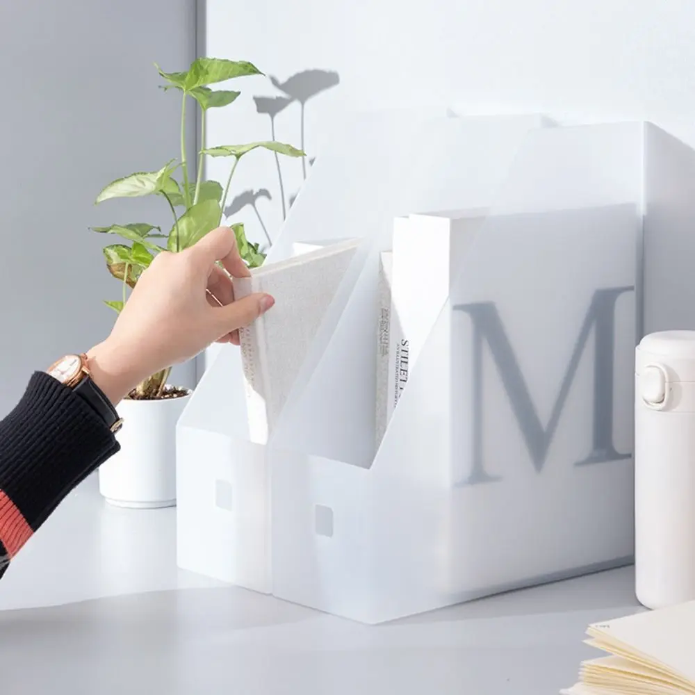 Sundries Storage Box Folding File Storage Box Paper Organizer Desktop Organizer File PP Plastic Minimalism storage box file organizer