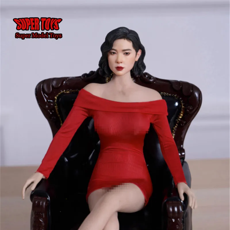 

In Stock Z6TOYS Z004 1/6 Exquisite Female Head Sculpture The Knockout Elder Sister-in-law Chen Shuting 12 Inch Collectable Toys