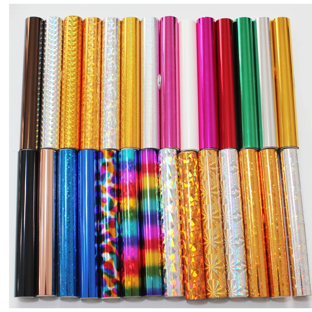 Alinacutle 3M Per Roll Hot Foil Transfer Film Hot Stamping Foil Roll Holographic Stamping Foil For Paper Leather  Handmade Craft