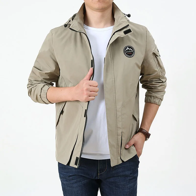 Motorcycle Jacket Waterproof Men's Windbreaker Parkas Overcoat Streetwear Coat Work Wear New in Coats & Jackets Mountaineering