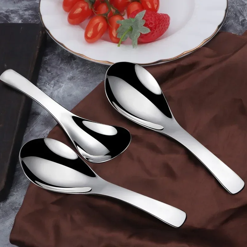 304 Stainless Steel Spoons Dinner Spoon Spoons Thickened Coffee Spoon Dessert Spoon Kitchen Tableware