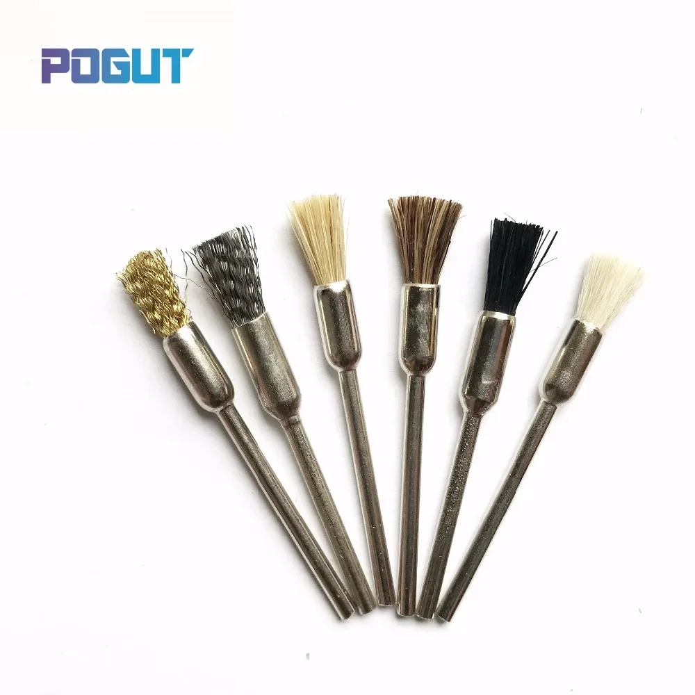 6 Pz/Pacco Super Rettifica Lucidatura Pennello Trapano Dremel Rotary Tool Per La Lucidatura Del Legno, Giada, Pietra, Marmo, Vetro