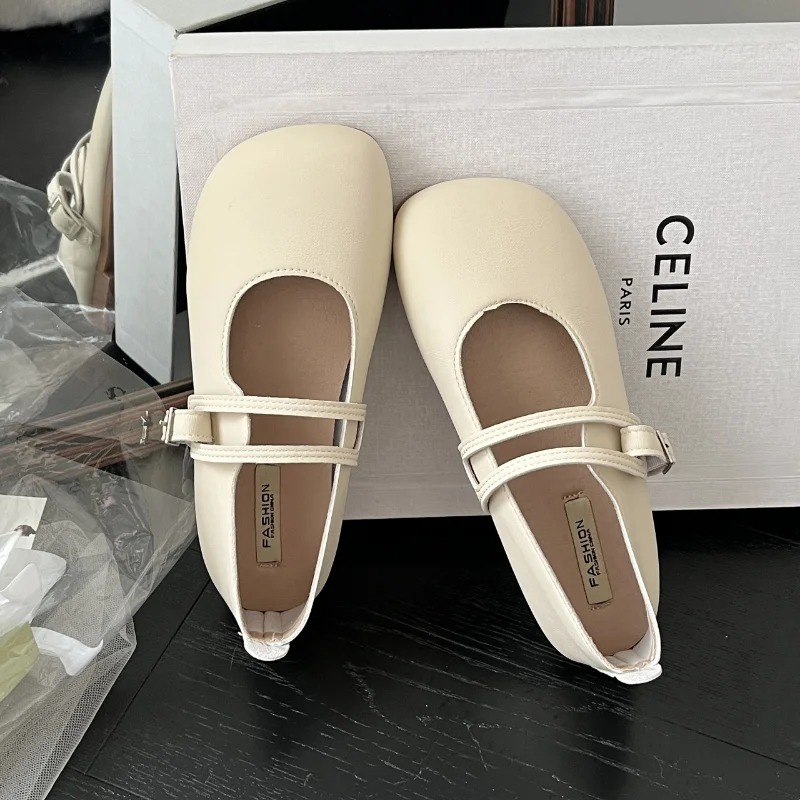 

Женские туфли на плоской подошве, новинка 2022, модные туфли на осень, Женские Повседневные слипоны, Туфли Мэри Джейн, женские туфли