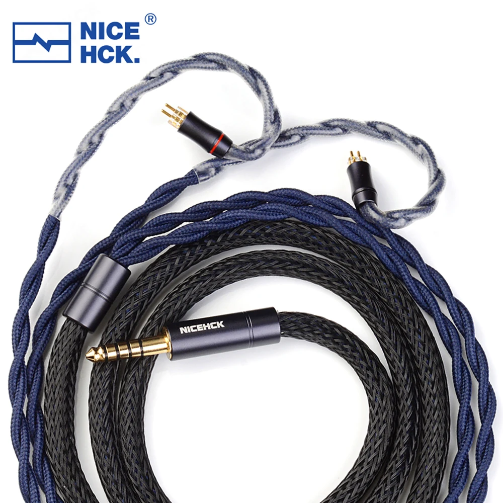 NiceHCK DragonScale Flagship 7N OCC + palladio argento lega misto auricolare cavo HiFi 3.5/2.5/4.4mm MMCX/0.78/N5005 Pin per MK4