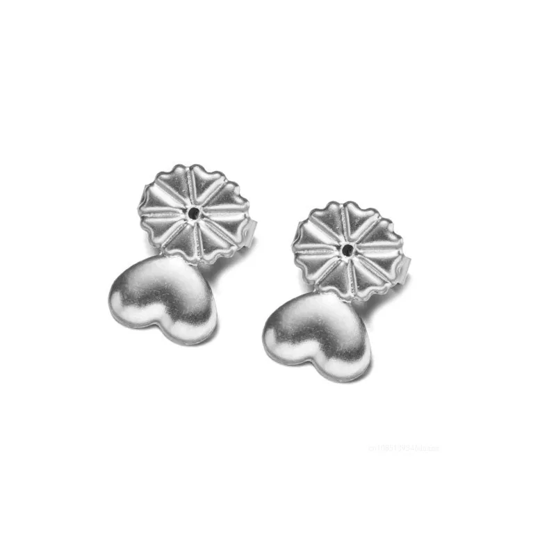 Stainless Steel Earring Lifters Backs Fixtures Hypoallergenic for DIY Heavy Earring Jewelry Making Supplies Accessories 2 Pairs earring back stoppers