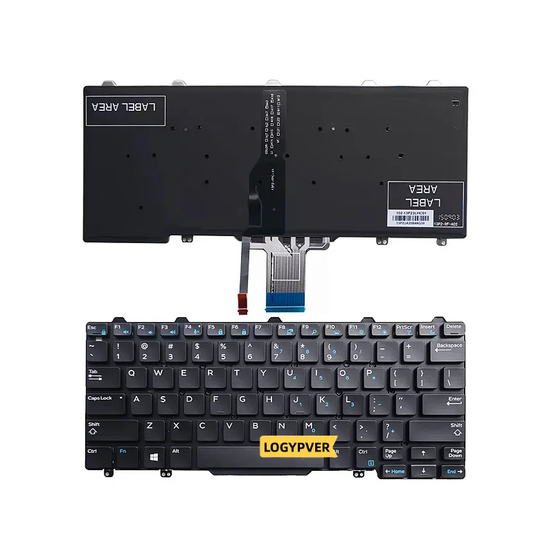

Клавиатура с американской подсветкой для ноутбука DELL Latitude E7250 3150 3160 3165 7350 E5250 E7270 7250 5250 5290 5280 PK1313O3B35 на английском языке