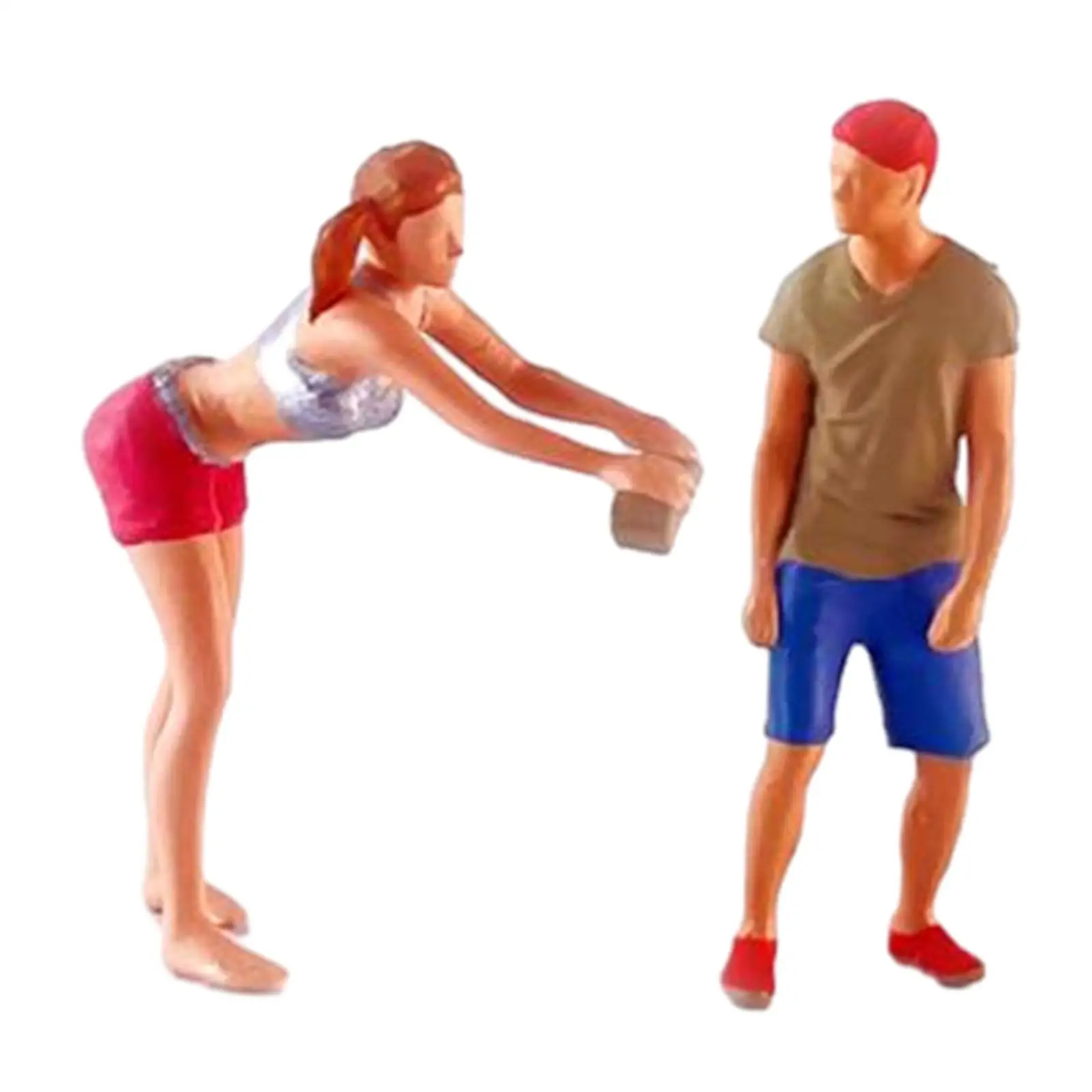 

2 шт., масштаб 1/64, фигурки людей, миниатюрные фигурки, мужские фигурки, поделки для