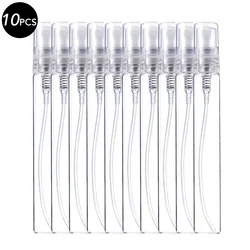 Set of Clear Mini Glass Perfume and Cosmetic Sample Vials (3ml, 5ml, 10ml) (10pcs 10ml)