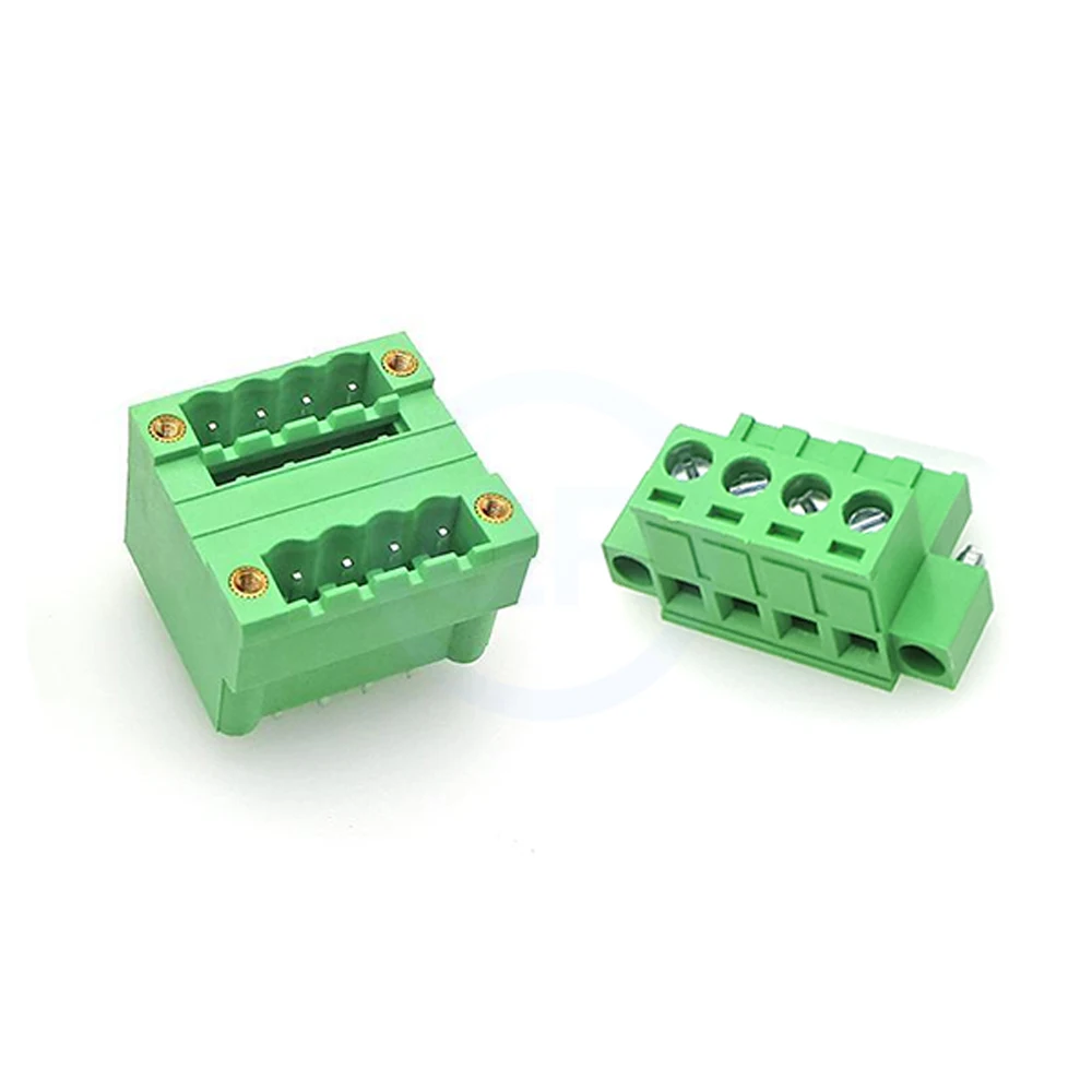 (5er-Set) 2EDGRHM 2EDGVHM 3,5mm 3,81mm Doppelschichtige Steckverbinder mit Flanschbefestigung 15EDGR/VHM Rechtwinkliger Gerader Stiftleisten-Steckverbinder 2~24-polig – Detail 4