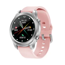 Montre connectée G21, écran couleur 1.3 pouces, température corporelle, fréquence cardiaque continue, Bluetooth, bracelet pas à pas 