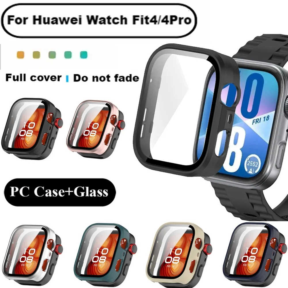 Enhanced HD Tempered Glass+PC Protective Case - Anti-Fall Full Frame Screen Shell