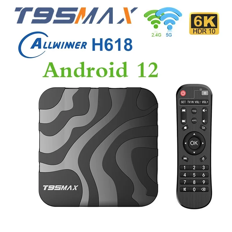 2023-T95-max-TV-box-Android-12-AllWinner-H618-Wifi-2-4G-5G-4K-HD ...