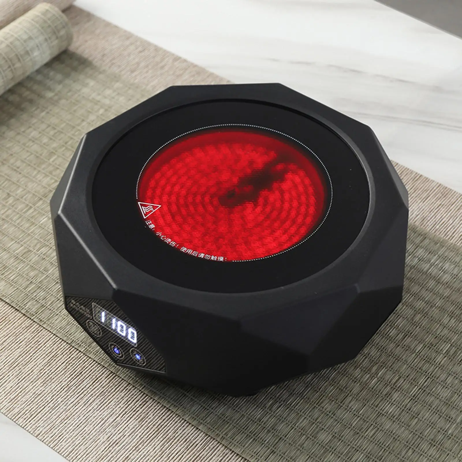 Mini Electric Stove Versatile Portable Coffee Electric Tea Boiler Cooktop Single Burner for Offices Camping Car Tea Rooms Picnic