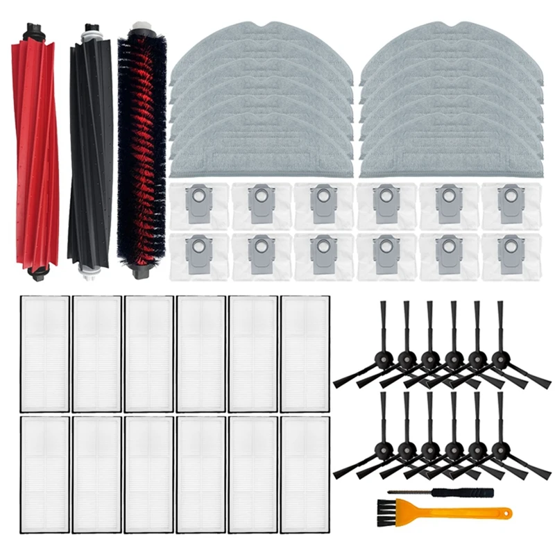 

For Roborock S8 Pro Ultra /G20 Roller Main Side Brush Hepa Filter Mop Cloth Dust Bag Replacement Accessories