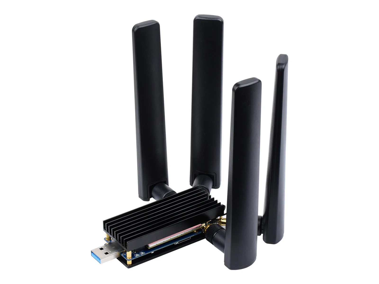 Módulo Dongle com Antenas Quad Usb 3.1 Port Dissipador de Liga de Alumínio M.2 Chave b Interface Suporte Simcom e Quectel Módulo 5g - Imagem 3
