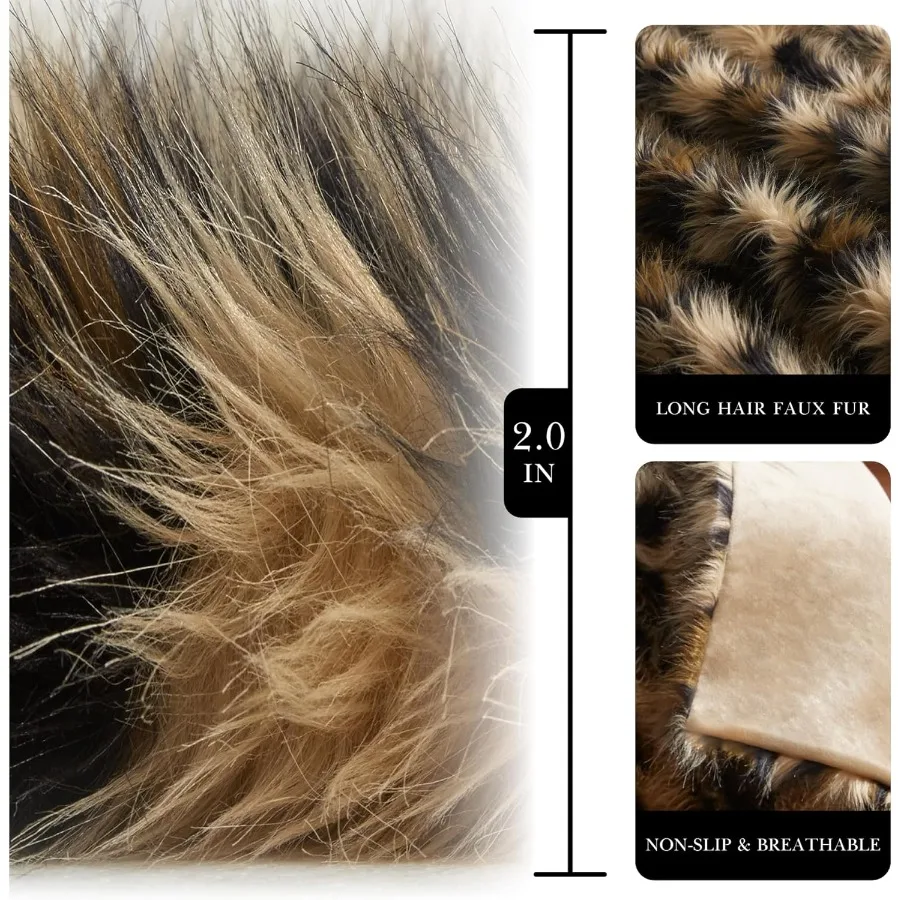Luxury Faux Fur Throw Blanket with Fluffy Leopard Pattern for Home Decor Cozy Fuzzy Plush Throw for Couch and Bed Soft Animal C